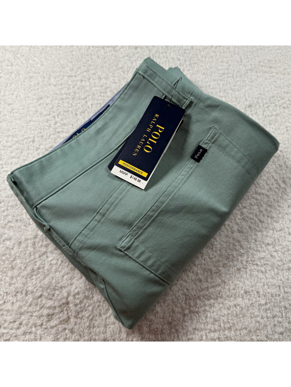 Polo Ralph Lauren Men’s Golf Pants 32x32 Faded Mint Performance Tailored Fit NWT